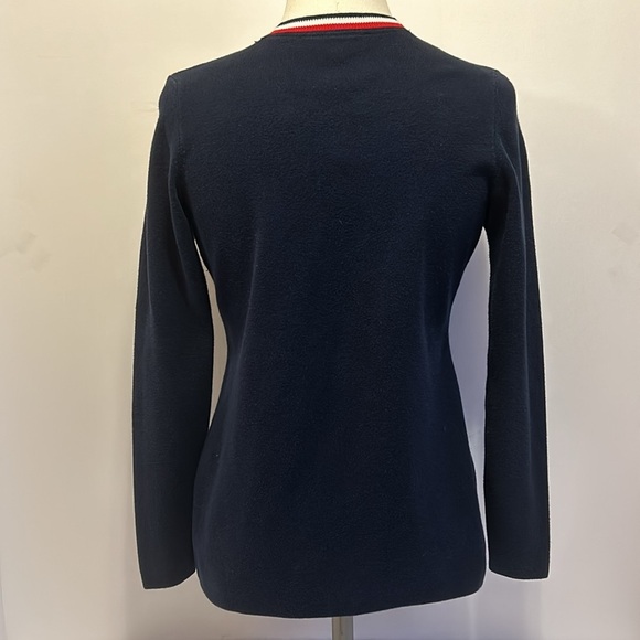 Tommy Hilfiger Navy Red White Blue Long Sleeve Button Down Cardigan Wom XS - Picture 8 of 10